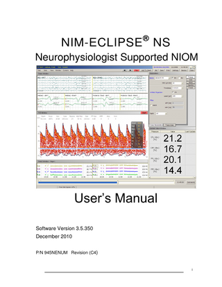 NIM-ECLIPSE NS Users Manual ver 3.5.350 Oct 2010