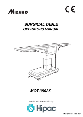 Model MOT-3502X Operators Manual Rev 1