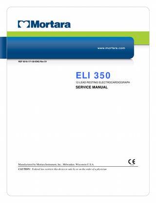 ELI 350 Service Manual Rev D1
