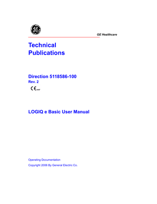 LOGIQ e Basic User Manual Rev 2