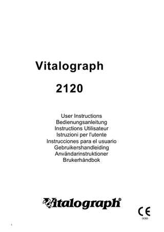 Model 2120 User Instructions