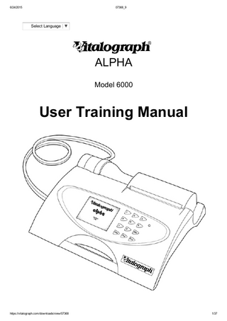 alpha Model 6000 User Manual Issue 9