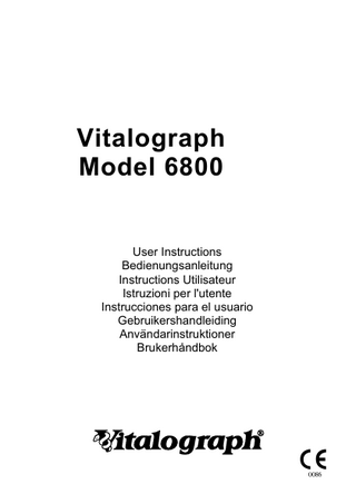 Model 6800 User Instructions