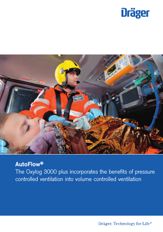 D-9125-2009  AutoFlow® The Oxylog 3000 plus incorporates the benefits of pressure controlled ventilation into volume controlled ventilation  