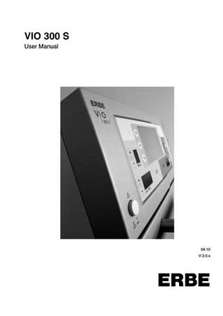 VIO 300 S User Manual Ver 2.0x April 2010