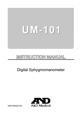 Digital Sphygmomanometer  WM+PD4001163  