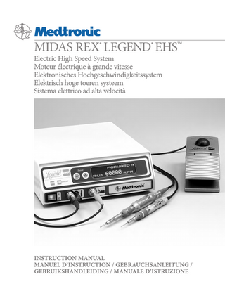 LEGEND EHS Electric High Speed System Instruction Manual Rev3