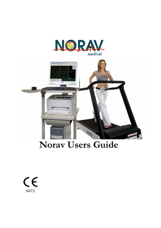 Norav Users Guide For Models S- M - HR and Blue-ECG software versions 5.34