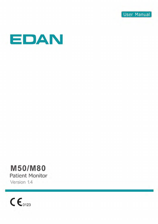 M50&M80 Patient Monitor User Manual Ver 1.4