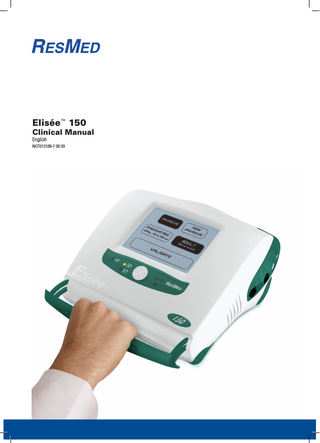 Elisée™ 150  Clinical Manual English  NOT013189-7 08 09  