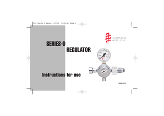 Series -0 Regulator Instructions for Use Issue 05 July 2008