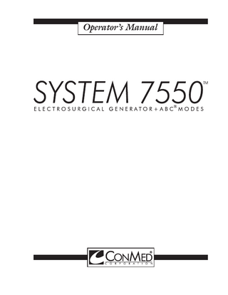 System 7550 Operators Manual Rev B
