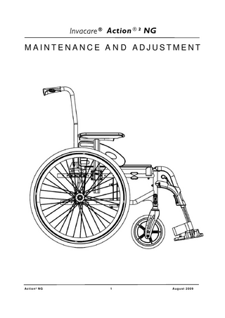 Action² NG Maintenance and Adjustment Manual Aug 2009