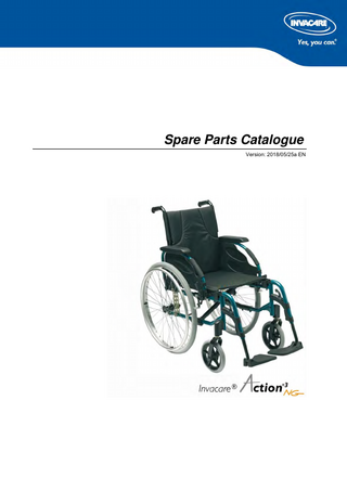 Invacare Action³ NG Spare Parts Catalogue May 2018