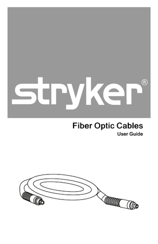 Fiber Optic Cables User Guide  