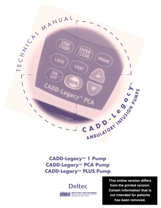 CADD Legacy Technical Manual Jan 2000