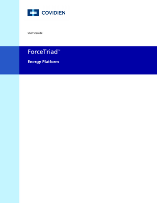 User's Guide  ForceTriad  TM  Energy Platform  