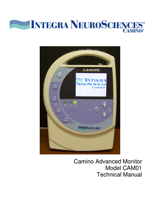 Camino Advanced Monitor Model CAM01 Technical Manual  