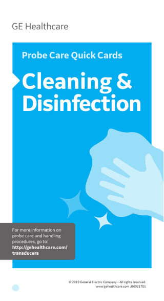 Probe Care Cards Cleaning & Disinfection Guide