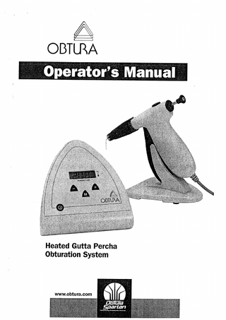 Obtura Operators Manual Sept 2011