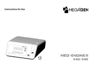 Meg-Engine III SI-915 and SI-923 Instructions for Use June 2019