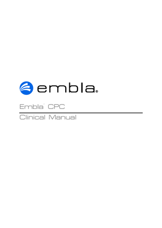 Embla CPC Clinical Manual Rev 3.0 Nov 2008