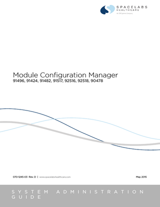 90xxx, 91xxx and 92xxx Module Configuration Manual Rev D