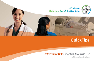 Spectris Solaris MR Injection System Quick Tips Aug 2013