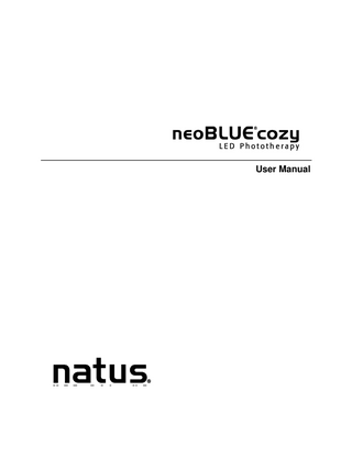 neoBLUEcozy User Manual Rev B