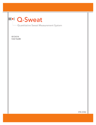 Q-Sweat User Guide Jan 2014