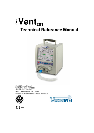 iVent201 Technical Reference Manual Rev 5 revised March 2009