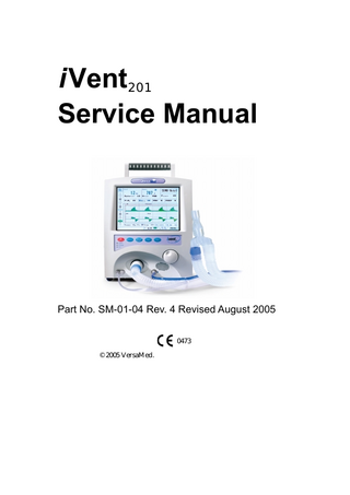 iVent201 Service Manual Rev 4 revised Aug 2005