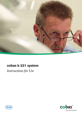 cobas b 221 Instructions for Use rev 14.0 Feb 2014