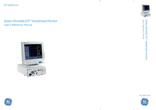 S5 Anesthesia Monitor Users Reference Manual May 2005