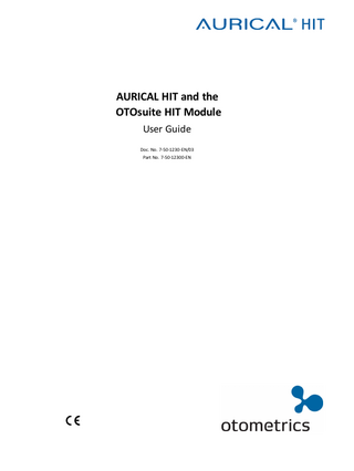 AURICAL HIT and the OTOsuite HIT Module User Guide Feb 2015