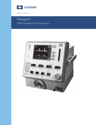 Newport e360 Ventilator with Accessories Operators Manual Rev B Jan 2019