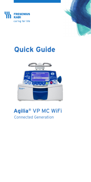Quick Guide  Agilia® VP MC WiFi Connected Generation  