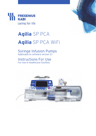 Agilia SP PCA Series Instructions for Use Ver 3.1 May 2018
