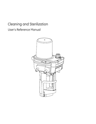 Cleaning and Sterilization Users Reference Manual Rev K July 2020