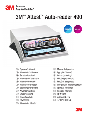 3M Attest Auto-reader 490 Operators Manual rev 3 April 2020