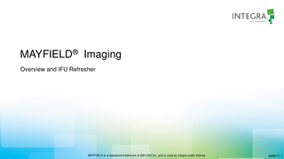 MAYFIELD Imaging Overview and IFU Refresher Guide