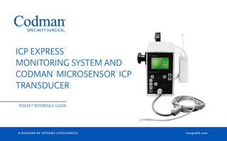 ICP EXPRESS and MICROSENSOR Pocket Reference Guide 