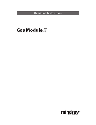 Gas Module 3 Operating Manual Rev C Sept 2010