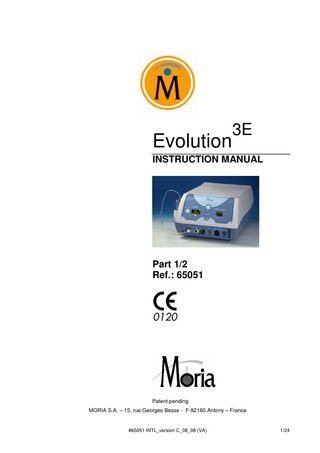 Evolution3 Instruction Manual Part 1or 2 International Ver C Aug 2008