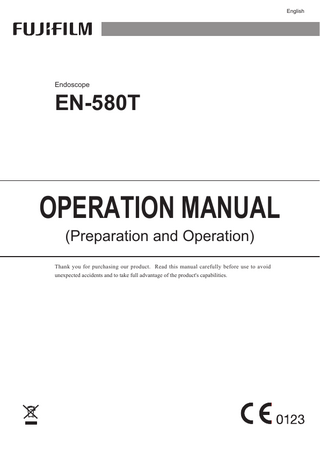 EN-580T Endoscope Operation Manual