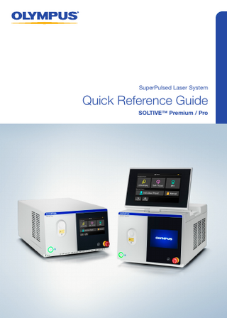 SuperPulsed Laser System  Quick Reference Guide SOLTIVE™ Premium / Pro  