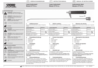 Laser Instrument Instruction Manual