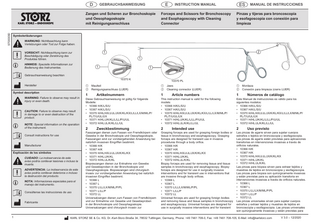 Forceps And Scissors For Bronchoscopy And Esophagoscopy With Cleaning Connector Instruction Manual