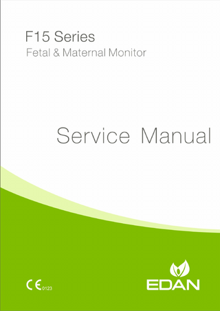 F15 Series Service Manual Ver 1.0 Sept 2020