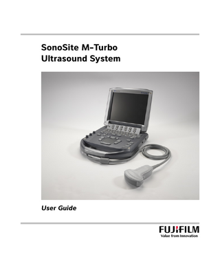SonoSite M-Turbo Ultrasound System  User Guide  